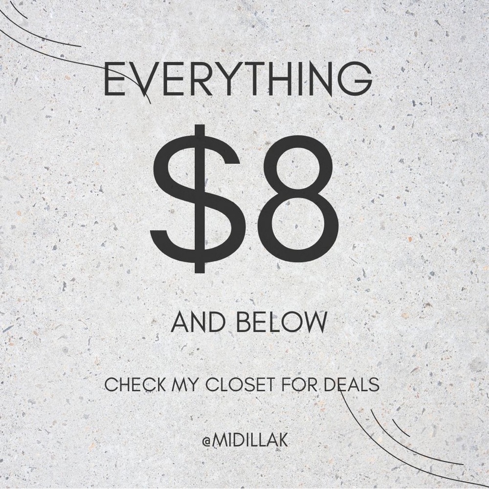 Closet Clearout SZN!!! ⚡️ ⚡️⚡️⚡️Everything $8 and below! Closet Clearout!